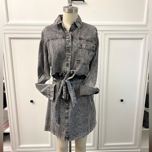 Stone washed denim size XL